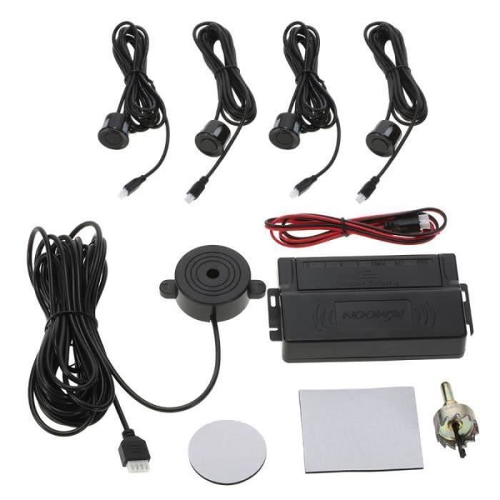 PC32610-KKmoon Car Auto 4 Capteurs Parking Radar Kit Système D'alarme Radar Inverse