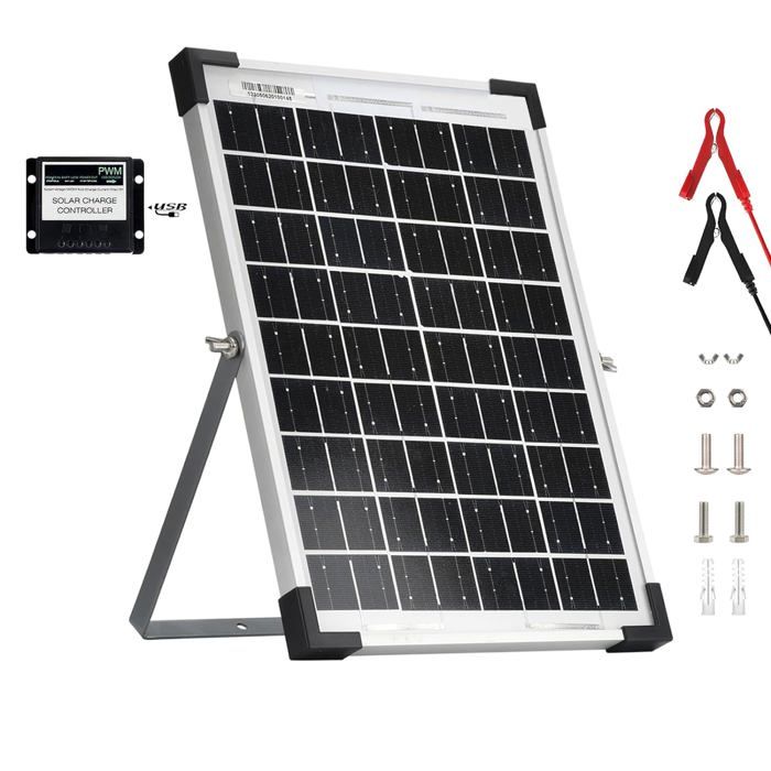 ZONADAH - Mini Panneau Solaire 2W 9V - Pour Chargeur Battery, Projets DIY, Camping, Jardin