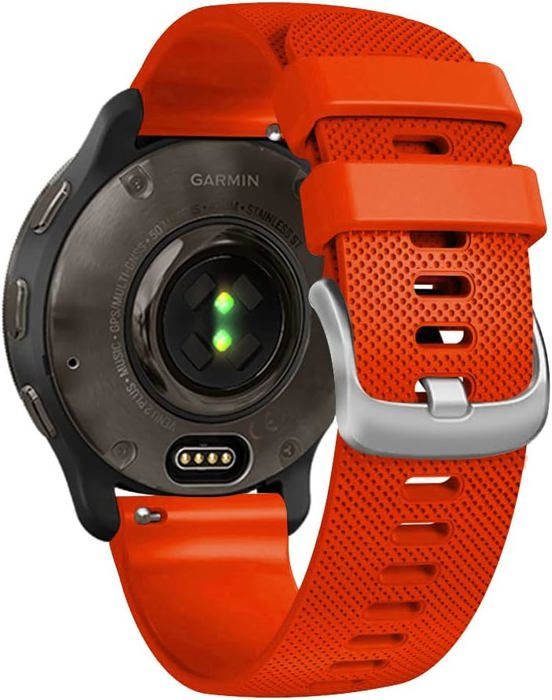 Bracelet Silicone De Rechange Pour Garmin Vivomove 3S – 18mm, Déportable, Confortable