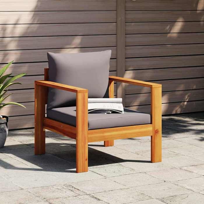VidaXL Chaise Jardin Crème - vue 3