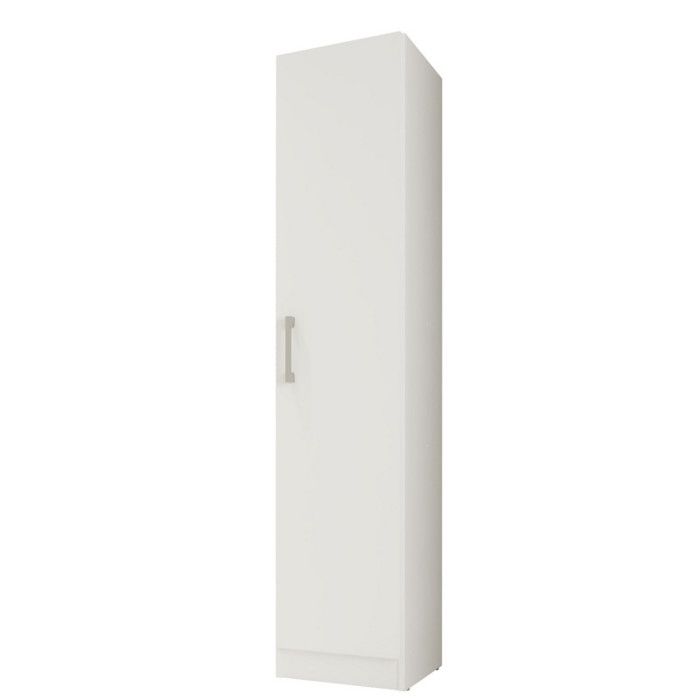 Armoire 1 Porte Blanche Mutifonctions 4 Niches L 35 H 160.6 P 31.5 cm - L 35 x l 31.8 x H 160.6 cm Armoire 1 Porte Blanche Mutifonctions 4 Niches L 35 H 160.6 P 31.5 cm - L 35 x l 31.8 x H 160.6 cm