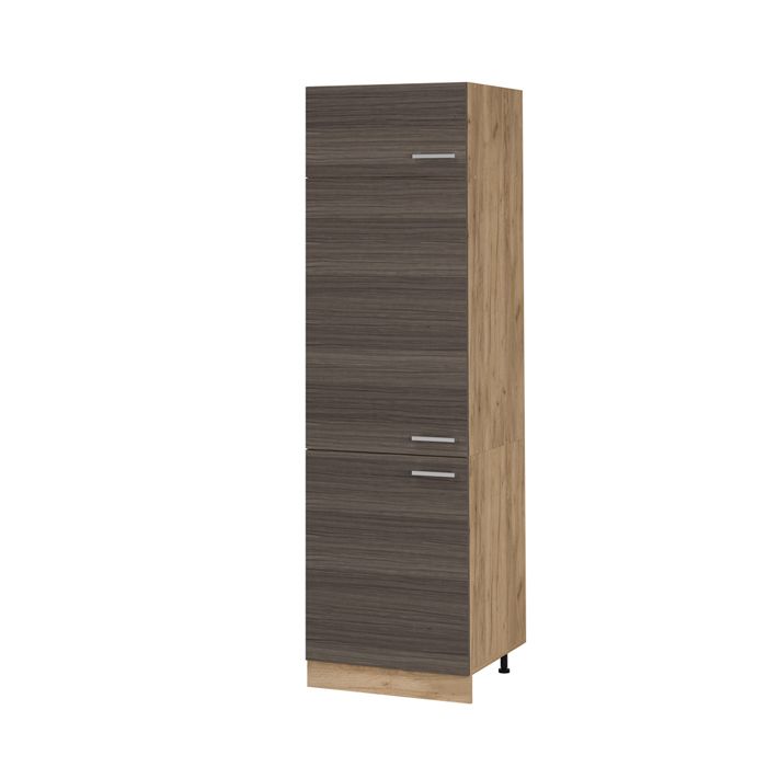 Armoire pour frigo R-Line 60cm Gris noble/Chêne de force doré Vicco 54208