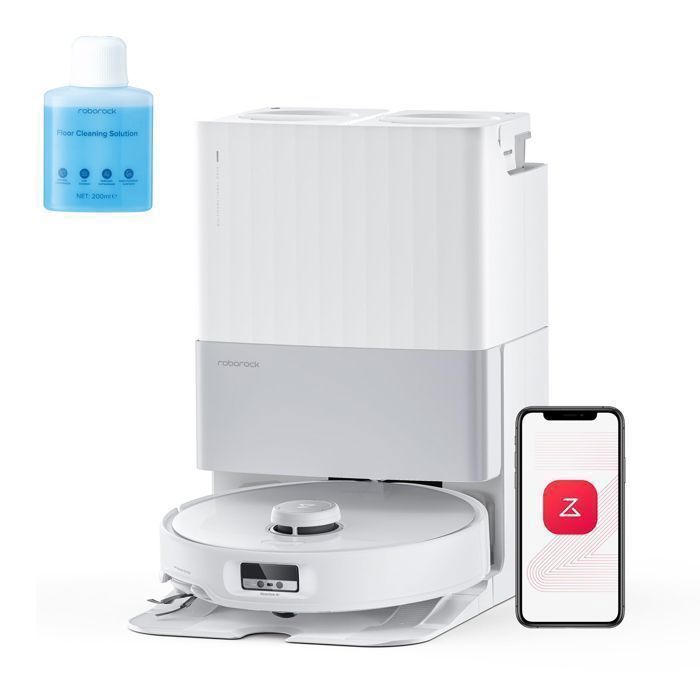 Roborock Qrevo edge Aspirateur Robot 18500Pa Châssis AdaptiLift Station Multifonctionnelle Double Anti enchevêtrement Appel