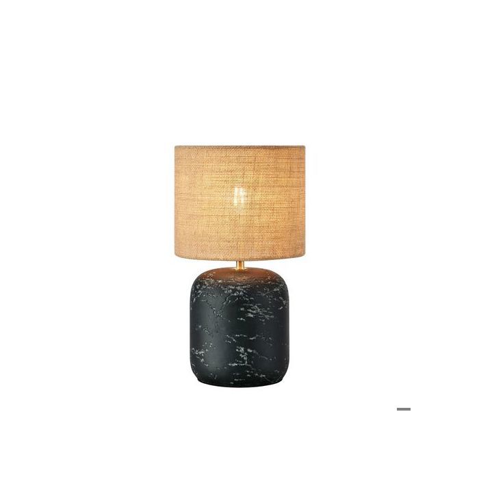 Lampe de table 40W max E14 noir/naturel - Markslöjd - Montagna