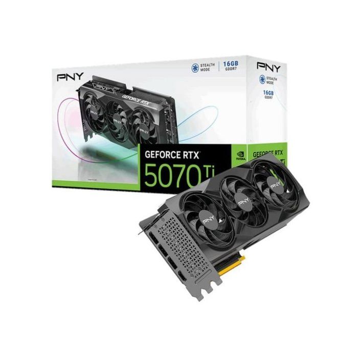 Carte Graphique PNY GeForce RTX 5070 Ti VCG5070T16TFXPB1 – 16 Go GDDR7, PCIe 5.0, DLSS 4 - vue 5