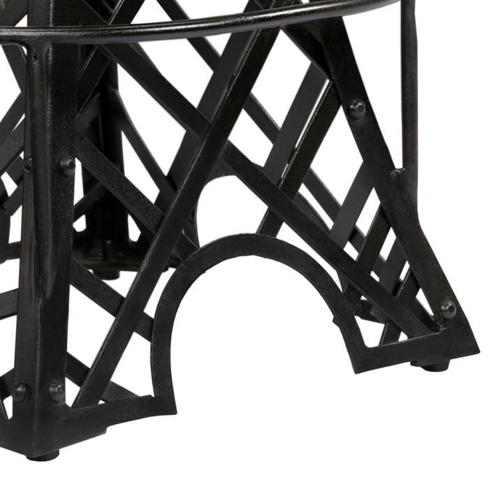 Noir Chaises de bar - SOLOMON - (lot de 2) - Fauteuils cuisine - cuir véritable TT250