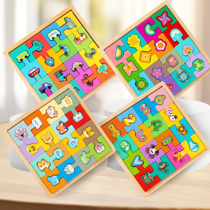 BBLIKE Puzzle Magnétique Montessori pour Enfant - Livre Éducatif Précoce, Quiet Book Interactif avec Animaux - 2 à 4 Ans