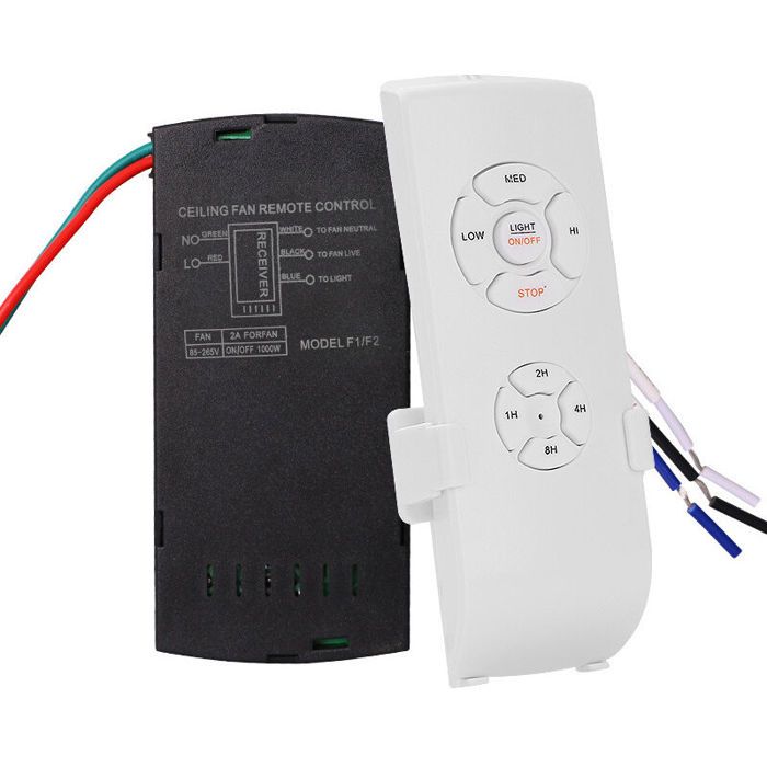 Ventilateur de plafond universel avec télécommande 110 V/220 V Kit de distribution sans fil pour maison / bureau / hôtel / lub - Ayxhy