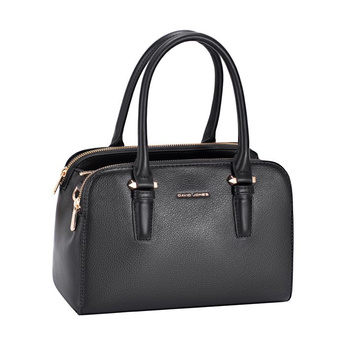 David Jones Paris - Sac à main Femme Ville Similicuir - 2 compartiments - Plusieurs poches - Taille Moyenne - Couleur Noir David Jones Paris - Sac à main Femme Ville Similicuir - 2 compartiments - Plusieurs poches - Taille Moyenne - Couleur Noir