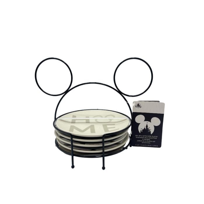 Set 4 Assiettes à entrée HOME Mickey Disney Set 4 Assiettes à entrée HOME Mickey Disney