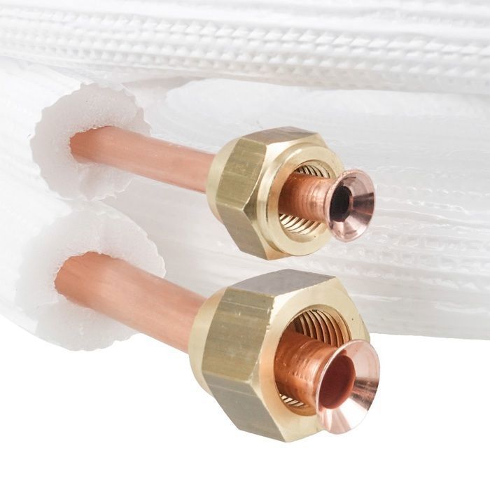 Coupe TUBE CUIVRE 1/4 + 3/8 / 4 mètres / FRIGORIFIQUE CLIMATISATION LIAISON Femeo