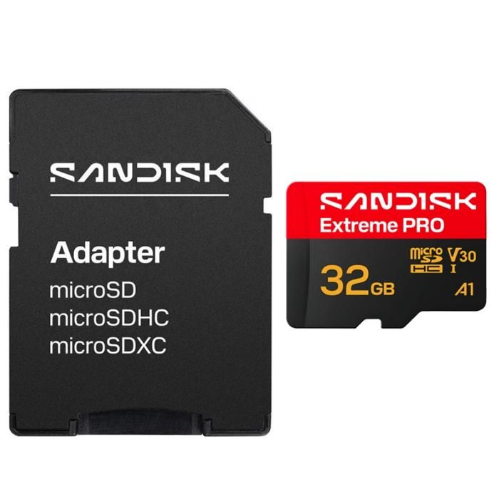 SanDisk Extreme Pro microSDXC 32Go 32g UHS-I U3 V30 A2 100/90MB/s  32GB SDSQXCO-032G-GS6MA