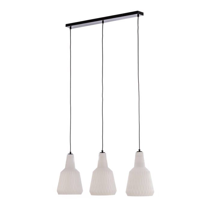 Suspension - Lindby - lampe suspendue - Verre - 98 x 23 x 35 cm - blanc Suspension - Lindby - lampe suspendue - Verre - 98 x 23 x 35 cm - blanc