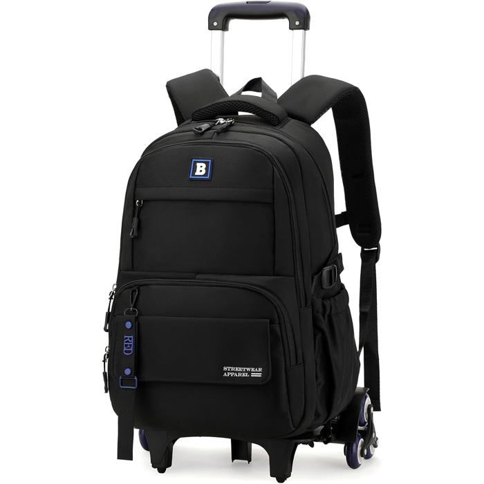 cartable à roulettes enfant - Amythe - 31 L - 32 x 21 x 46 cm - pour ordinateur portable 156 pouces - nylon imperméable