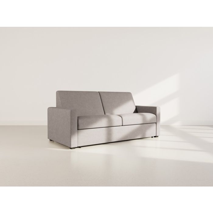 Julia - canapé lit 3 places convertible express couchage quotidien 140 cm matelas 18 cm en tissu - Gris Julia - canapé lit 3 places convertible express couchage quotidien 140 cm matelas 18 cm en tissu - Gris