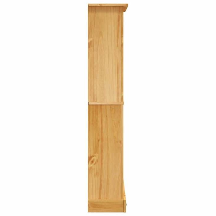 Magnifique Bibliothèque 4 niveaux Gamme Corona Pin mexicain 80x29x150 cm - design polyvalent - pour maison - Brun 20 kg 2026_904790