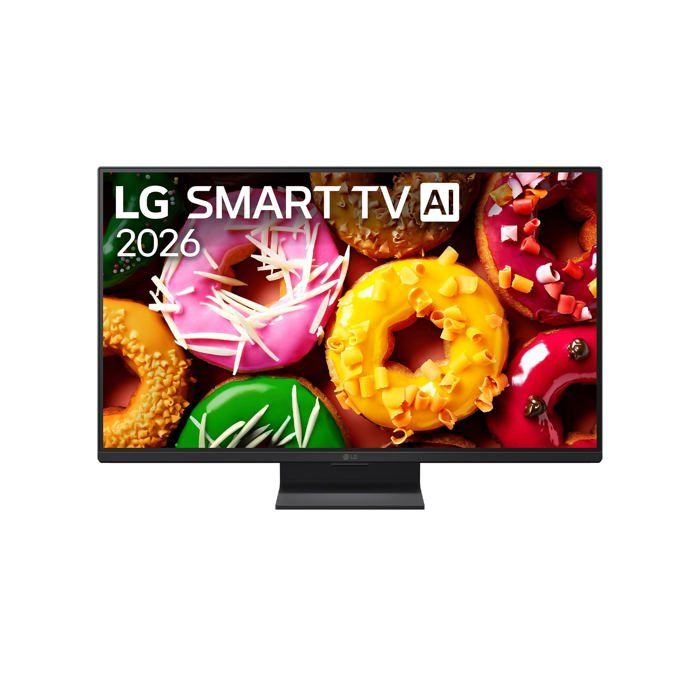 Téléviseur compact noir LG 24 pouces Full HD 1080p WebOS Wi‑Fi 5 intégré Bluetooth HDR10 HLG 120 Hz