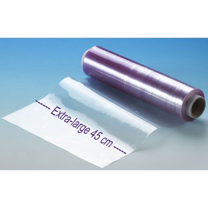 Rouleau de Film Etirable Alimentaire Transparent 30cm x 300M avec Boîte