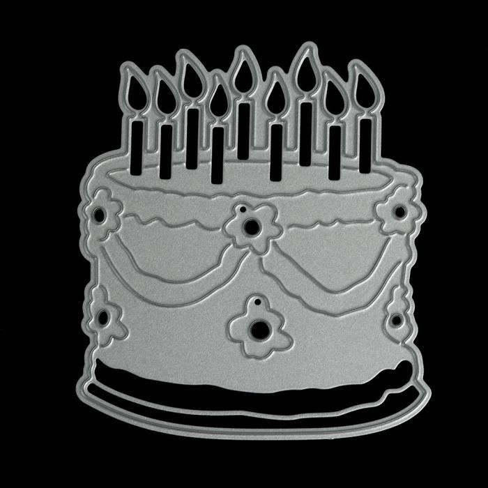 Gateau D Anniversaire Metal Coupe Dies Stencil Bricolage Scrapbooking Artisanat Embosser Album Carte Papier I Achat Vente Kit Scrapbooking Gateau D Anniversaire Metal Cdiscount