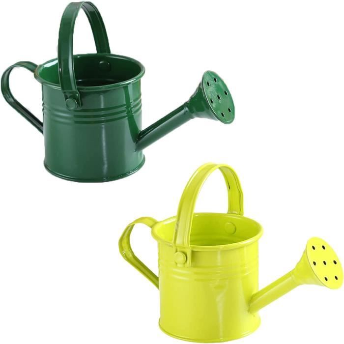 Lot De 2 Arrosoirs Enfants – 14,5 X 19,8 Cm – Plastique Léger – Jardin, Plage, Bain