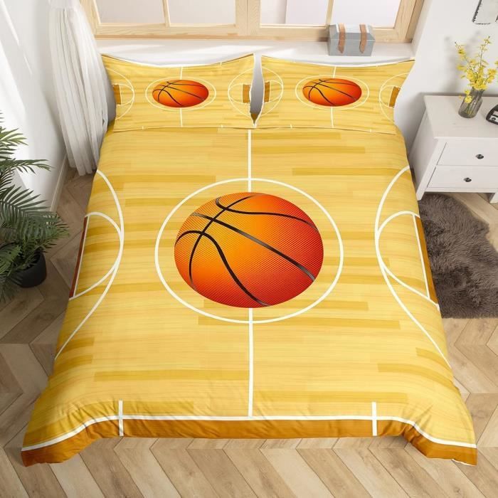 1 Personne Housse de Couette 140x200 Basket-Ball 3D Parure de lit Enfants  Garçons Ados Sportif Style Literie Simple et 1 Taies d'oreiller :  : Cuisine et Maison
