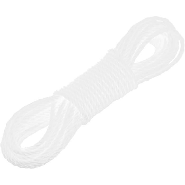 Corde En Coton Synthétique Blanc - Diamètre 36 Mm, Longueur 5 Mètres - Décoration Jardin