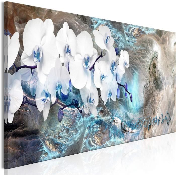 murando Impression sur toile intissee 135x45 cm 1 Piece tableau tableaux  decoration murale photo image artistique photographie graphique Fleurs  Nature