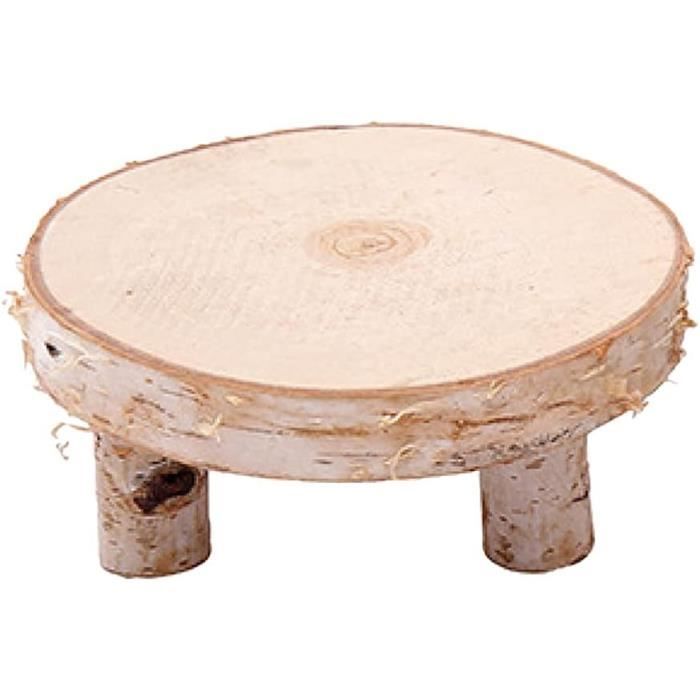 Présentoir À Gâteau En Bois - Grandes Tranches De Bois - Plateau De