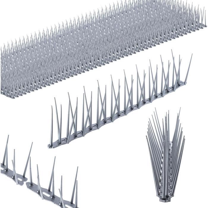 Piquets Anti-Pigeons Toyvian - Lot De 6 - Plastique Robuste Blanc - Pour Toits, Barrières, Clôtures, Jardin
