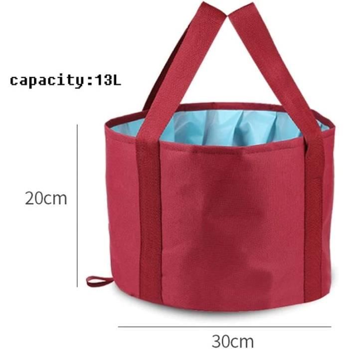 Bassine Pliable En Plastique - 26x17 Cm, Bleue, Pour Pieds, Lavage, Voyage, Camping - 12