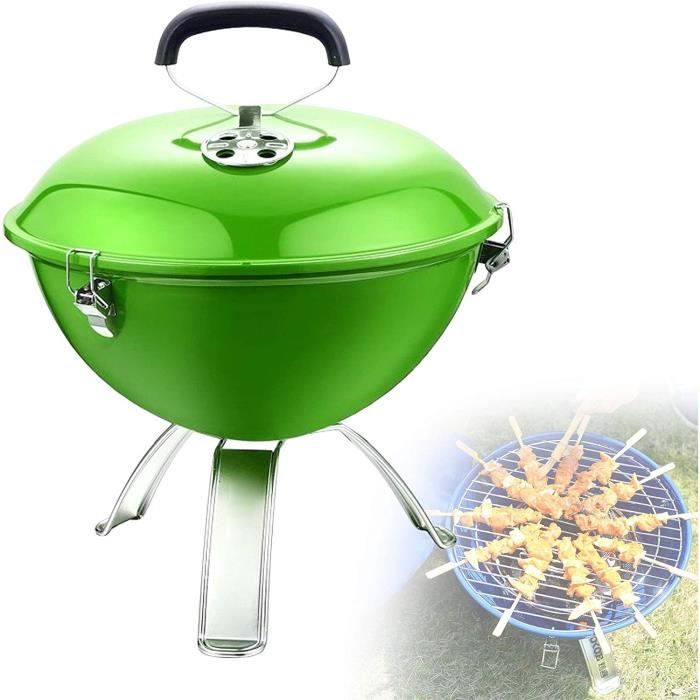 Barbecue Portable Fermor - Charbon De Bois - Gris - Avec Broche - Occasion