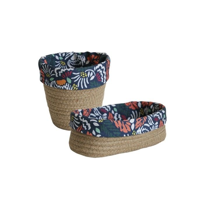 UTHCLO Panier De Rangement Coton Tissé Avec Couvercle