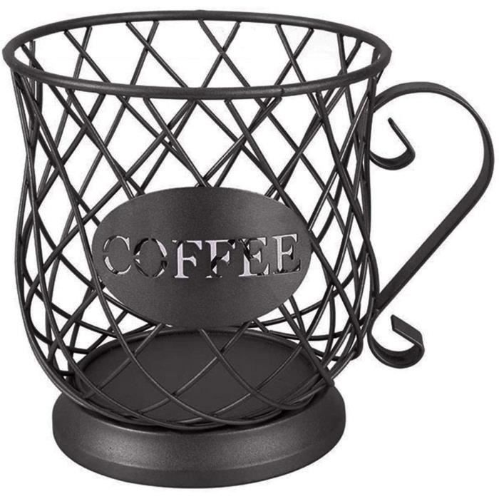 Support à Capsules Métal/Inox – Pour Café, Thé, Cappuccino – Argenté – Neuf
