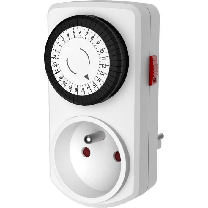 Minuterie compacte mécanique GAO Programmateur 96 commutationsjour