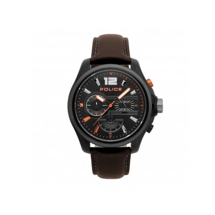 Police Montres Marron pour Homme - PL.15403JSBU-02 46mm