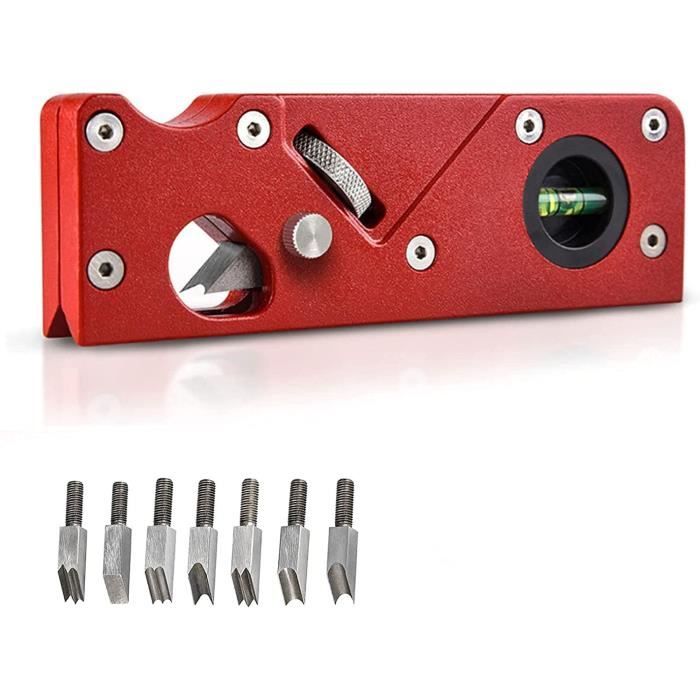 Araseur De Chant Manuel Pour Bois - Avec Lame De Rechange, Coupe Bords 2-3mm, Acier Inox