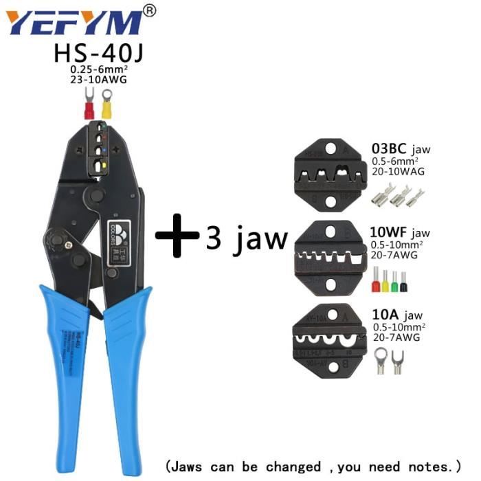 Serre joints,Kit de pinces à sertir multifonctionnelles en acier au ...