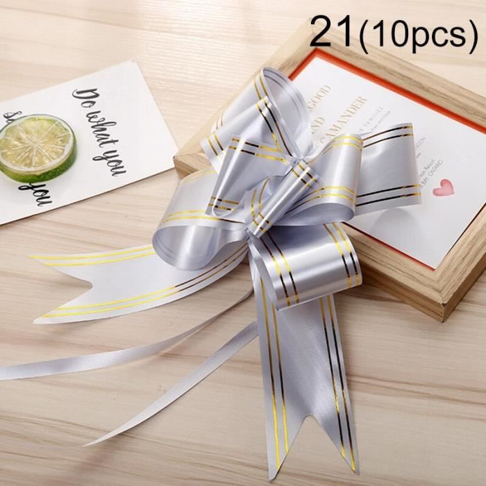 12 Décorations Cupcakes Nœud Rose Avec Perles - Toppers Non Comestibles Pour Anniversaire, Mariage, Fête Prénatale - 4