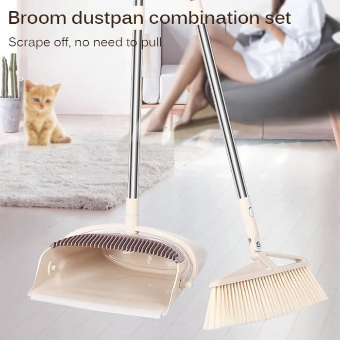 Balai Et Pelle à Poussière Pliables - Design Compact, Manche Ergonomique, Pour Sols Et Carrelage - 10