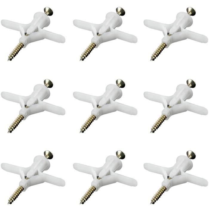Kit Ancrages Muraux UBRAVE 8 Ensembles - Anti-Basculement Meubles - Transparent - Sans Percage
