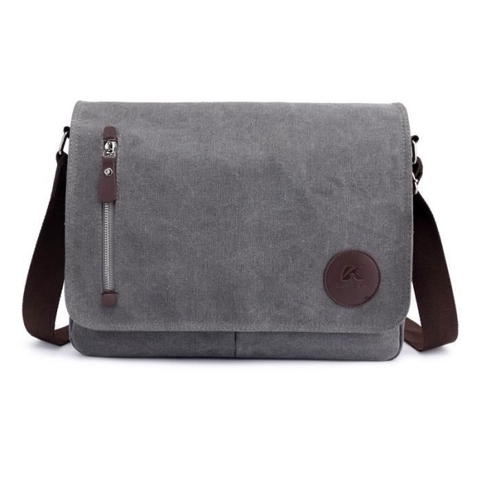 Sac bandoulière homme en toile messenger bag sac Sac bandoulière homme en toile messenger bag sac