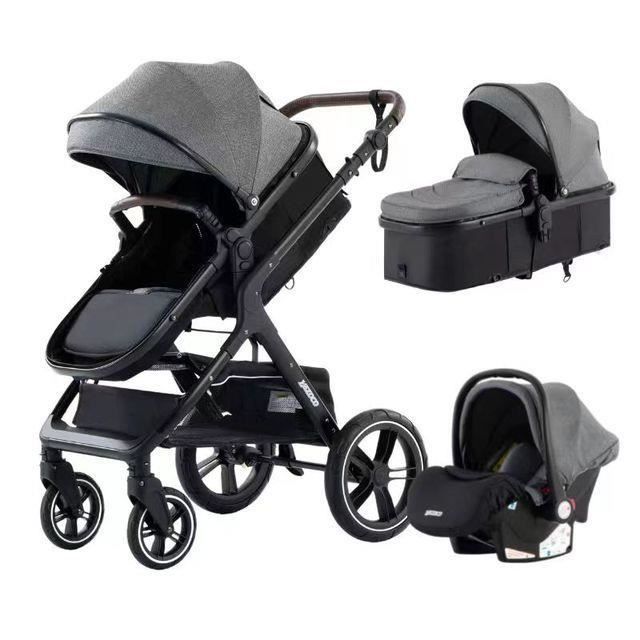 Poussette bébé Citadine Ultra Compacte - De 0 à 36 mois Jusqu'à 50kg -  Double Frein, Dossier inclinable, Accessoires inclus - Gris - Cdiscount  Puériculture & Eveil bébé