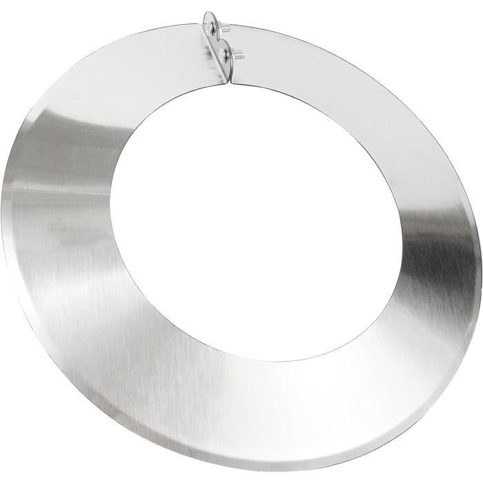 TYGERIX Rosace Coprimuro en acier inoxydable pour tuyaux de 100 mm | Rosace pour trou mural pour poêles à bois ou granulés et chaudières | Haute résistance à la chaleur | Plus TYGERIX Rosace Coprimuro en acier inoxydable pour tuyaux de 100 mm | Rosace pour trou mural pour poêles à bois ou granulés et chaudières | Haute résistance à la chaleur | Plus