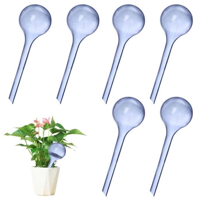 Aoreun Lot De 6 Boules D'Irrigation Pour Plantes - Globes Arrosage Automatique 27.5x8cm, Bleu, Intérieur Et Extérieur