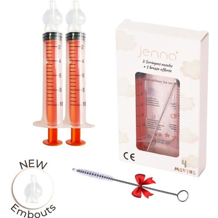 Jenna® | Seringue nasale bébé seringues 2pcs + Brosse offerte | Nouveau ...