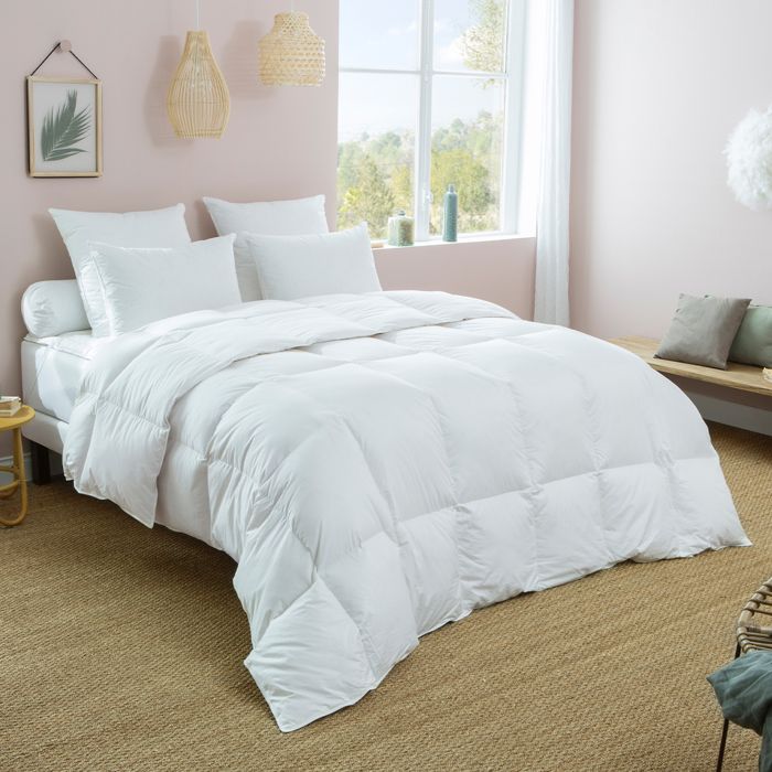 DODO - Couette Chaude 90% duvet d'oie blanc neuf - Blanc - 220x240 cm