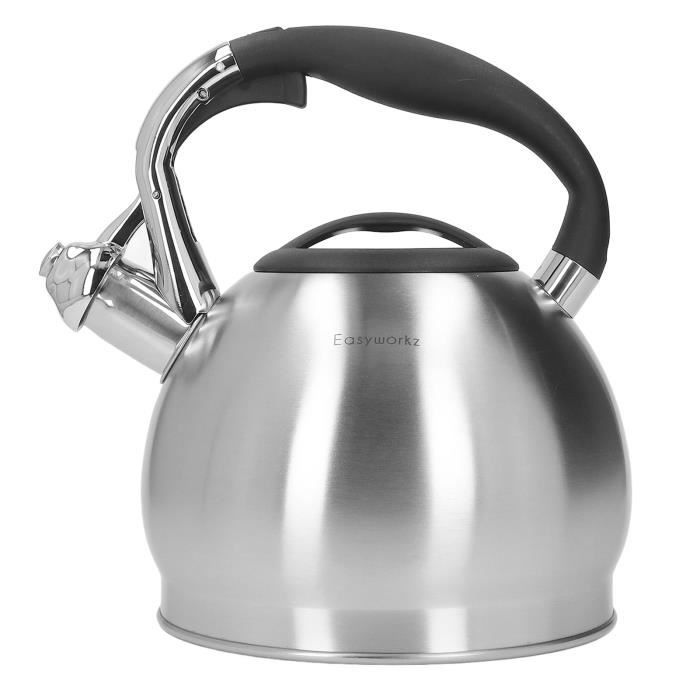 Bouilloire Thé 5,5L Grande Capacité Acier Inoxydable - Théière Sifflante Antirouille