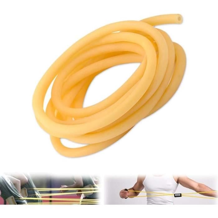 Tube Caoutchouc Naturel 3m - 4x6mm (Int/Ext) - Pour Lance-pierres, Garrots, Usage Général - Latex Souple
