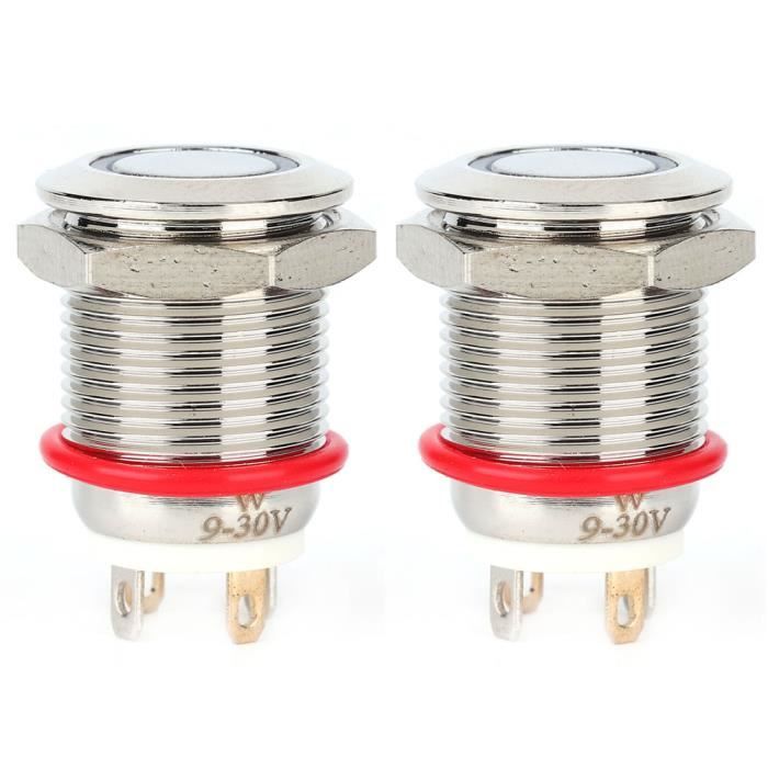 Interrupteur étanche 3 Broches Pour Vélo/scooter électrique - Double Fonction Phare/haut-parleur - Pour Guidon 22.2 Mm