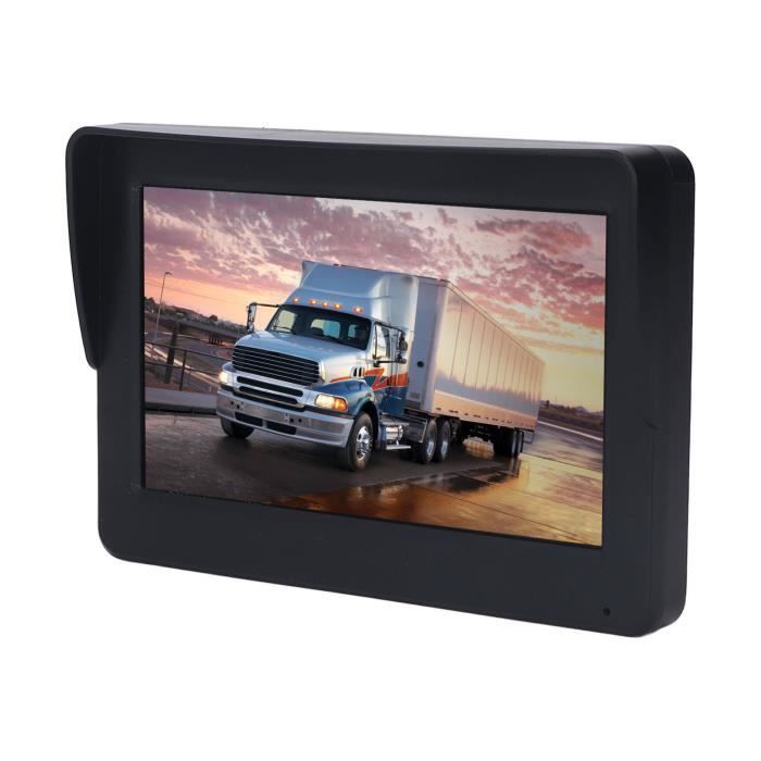 Écran Couleur HD TFT LCD 7 Pouces 12V-24V Pour Caméra De Recul Voiture - Moniteur Auto
